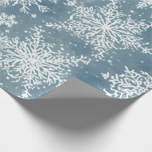 Copo de Nieve Azul Aquarela Fiesta de Invierno