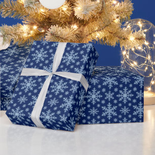 Papel De Regalo Copo de Nieve Clásico