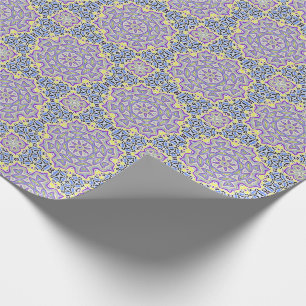 Papel De Regalo Copo de nieve con ornamentos