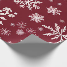 Copo de nieve rojo
