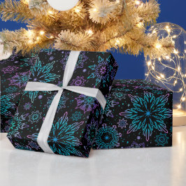 Papel de regalo "Copos de nieve"