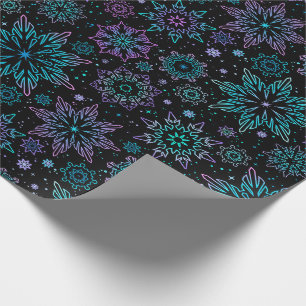 Papel de regalo "Copos de nieve"