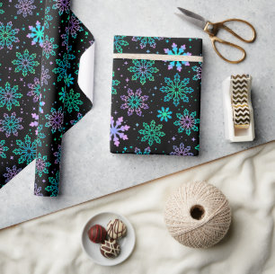 Papel de regalo "Copos de nieve"