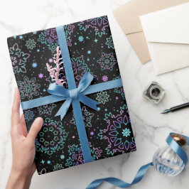 Papel de regalo "Copos de nieve"