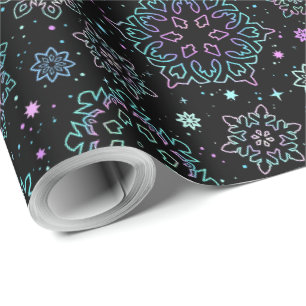 Papel de regalo "Copos de nieve"