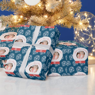 Papel De Regalo Copos de nieve de la bola de nieve de la primera N