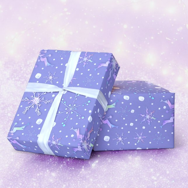 Papel De Regalo Copos de nieve irredentistas (Snowflake Christmas wrap)