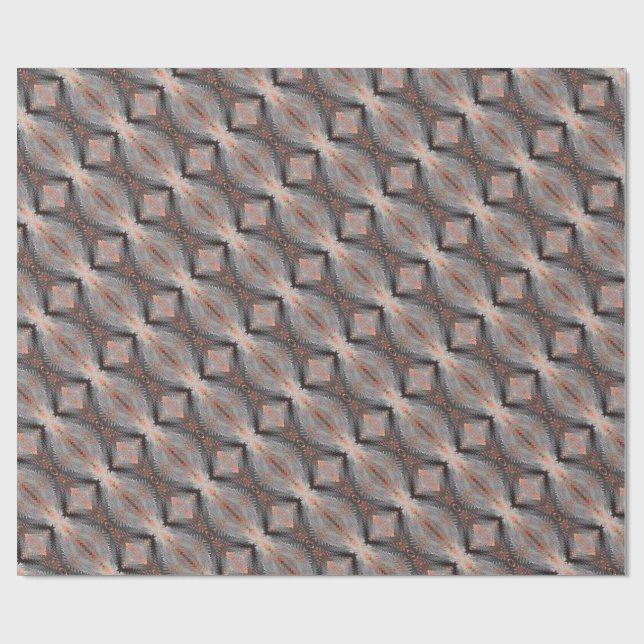 Papel De Regalo Copper Diamond Weave (Superficie plana)