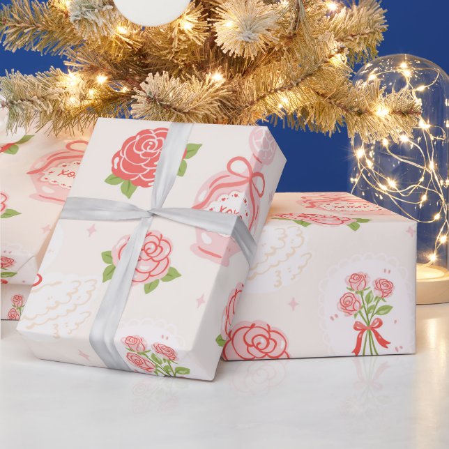 Papel De Regalo Coqueta de San Valentín (Vacaciones)