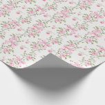 Papel De Regalo Coqueta floral de barro rosado<br><div class="desc">Papel De Envoltura De Coqueta Floral De Color Rosa. Elementos coincidentes disponibles.</div>