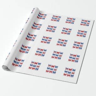 Papel De Regalo Coquette Bandera Americana Coquette Bow 4 De Julio