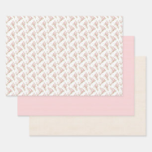 Papel de regalo coquette floral rosa vintage