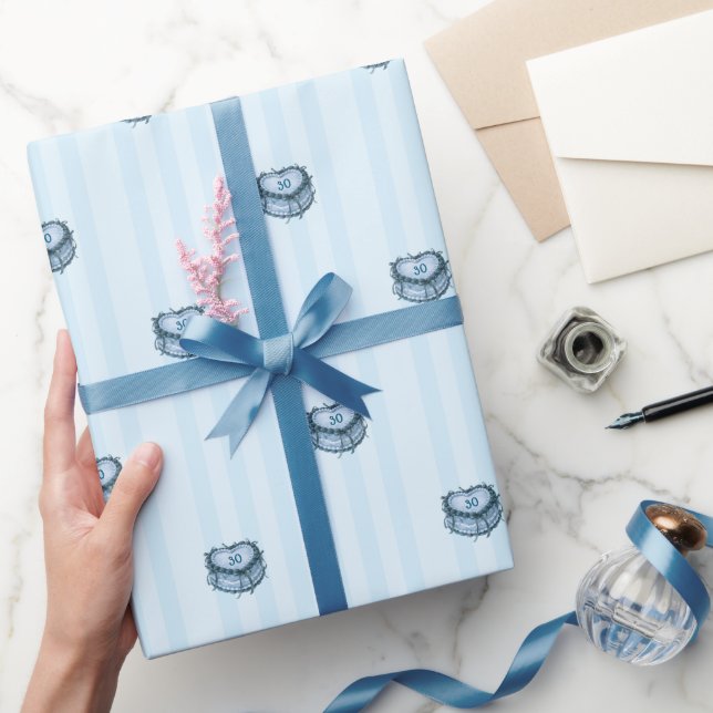 Papel De Regalo Coquette Heart Birthday Cake (Regalar)