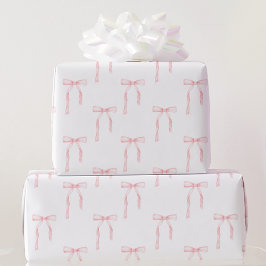 Papel De Regalo Coquette Pink Bow