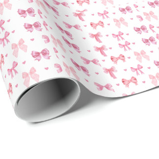 Papel De Regalo Coquette Pink Pattern Cuadrillo Giro