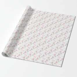 Papel De Regalo Coquette Toile De Jouy Pink Bow Wrapping Paper