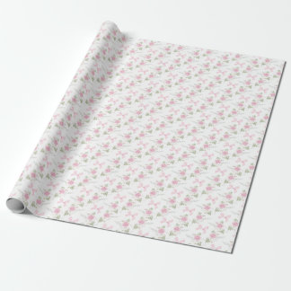 Papel De Regalo Coquette Toile De Jouy Pink Bow Wrapping Paper