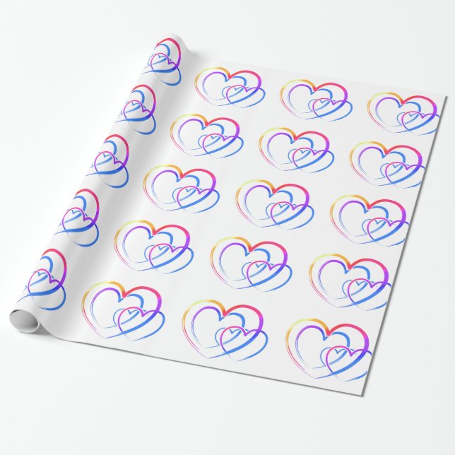 Papel De Regalo Coraje arcoiris (Desenrollado)
