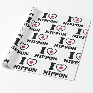 PAPEL DE REGALO CORAZÓN [AMOR] NIPPON