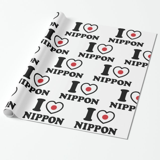 PAPEL DE REGALO CORAZÓN [AMOR] NIPPON (Desenrollado)