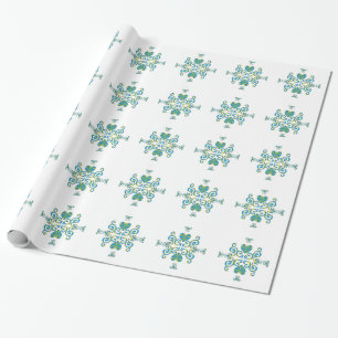 Papel De Regalo Corazón arcoiris y Lily