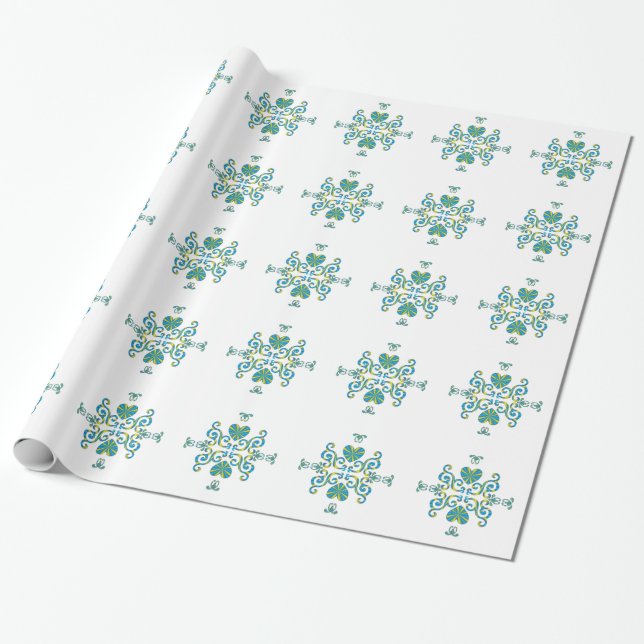 Papel De Regalo Corazón arcoiris y Lily (Desenrollado)