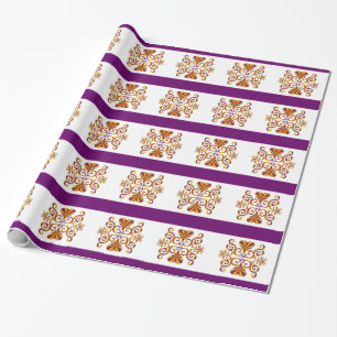 Papel De Regalo Corazón arcoiris y Lily