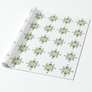 Papel De Regalo Corazón arcoiris y Lily