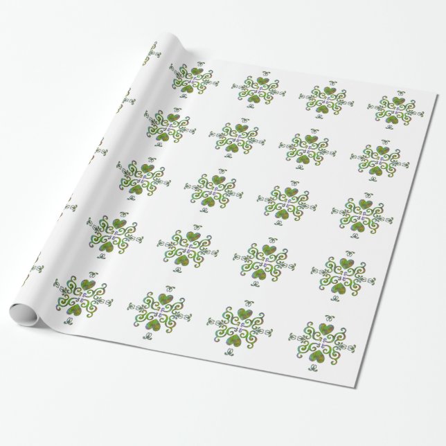 Papel De Regalo Corazón arcoiris y Lily (Desenrollado)