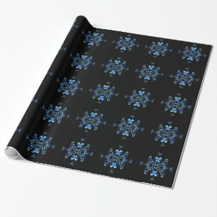 Papel De Regalo Corazón de Arcoíris y Lirio