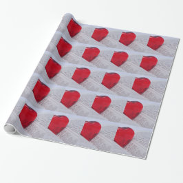 Papel De Regalo Corazón de cristal en biblia