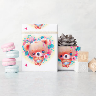 Papel De Regalo Corazón de koala