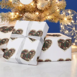 Papel de Regalo Corazón de Libro | Estética Vintag