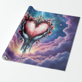 Papel De Regalo Corazón de Magia Silenciosa
