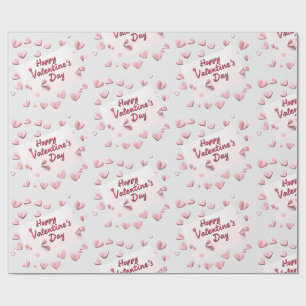 Papel De Regalo Corazón Disperso: Corales y Corazones Rosados Past