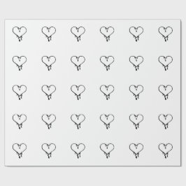 Papel De Regalo Corazón Goteante Personalizable