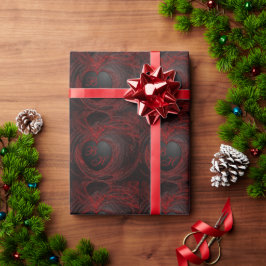 Papel De Regalo Corazón Gótico Carne Sangrienta Monograma