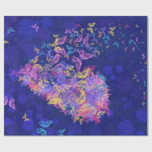 Papel De Regalo Corazón mariposa - Amor -