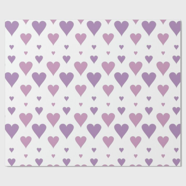 Papel de Regalo Corazón Pastel (Superficie plana)