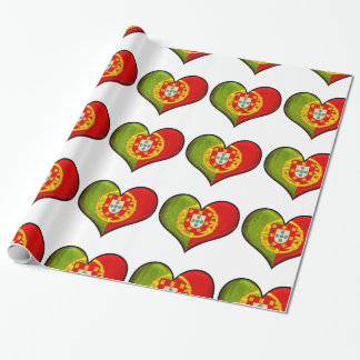 Papel De Regalo Corazón portugués
