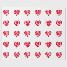 Papel De Regalo Corazón rojo