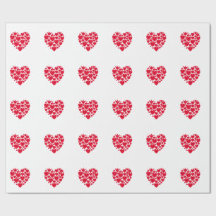 Papel De Regalo Corazón rojo