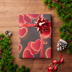 Papel De Regalo "Corazón rojo eterno: un símbolo de amor"