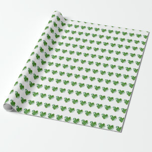 Papel De Regalo corazón verde