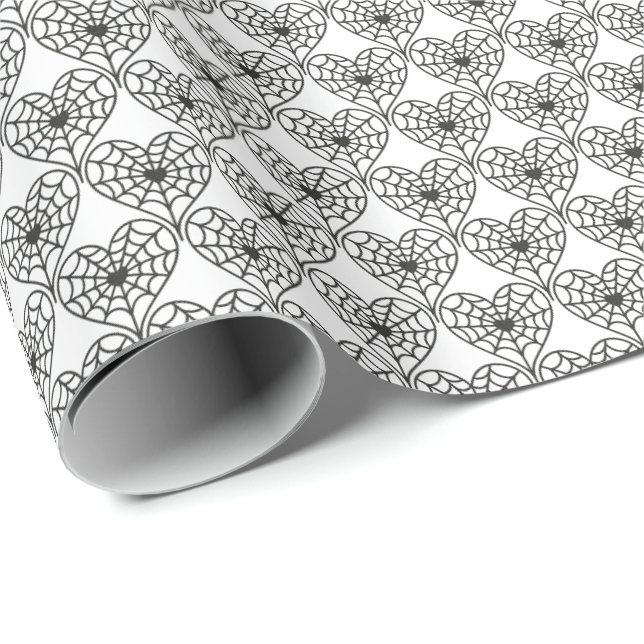 Papel De Regalo Corazón Web (Esquina del rollo)
