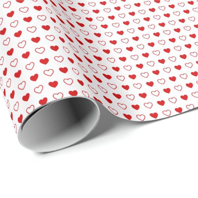 Papel De Regalo Corazones (Esquina del rollo)