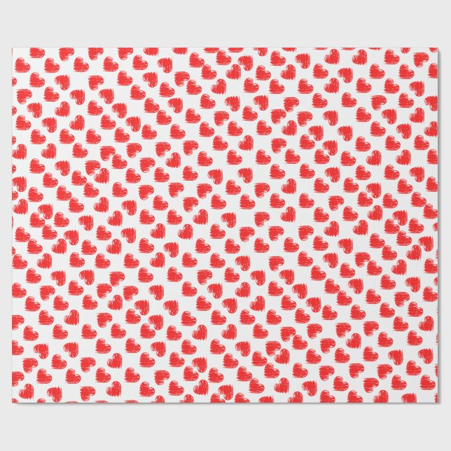 Papel De Regalo Corazones (Superficie plana)