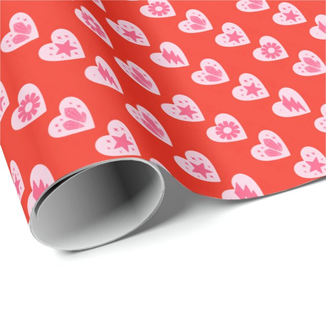 Papel De Regalo Corazones (Esquina del rollo)