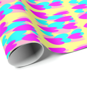 Papel De Regalo Corazones bebé bebe rosa caliente azul mellow rega