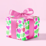 Papel De Regalo Corazones Coloridos Moderna Moda Elegante Boho Rom<br><div class="desc">Corazones Coloridos Moderna Moda Elegante Boho Romántico Papel envuelto</div>